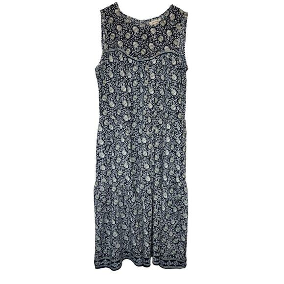 Max Studio Dresses & Skirts - MAX STUDIO Couper Cut Sleeveless Dress Floral Print Blue Size Medium